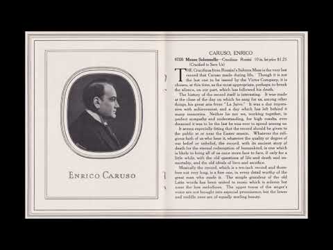 Enrico Caruso: P. G. Hurst discusses tenor's "best" Victor Talking Machine Company disc "O Paradiso"