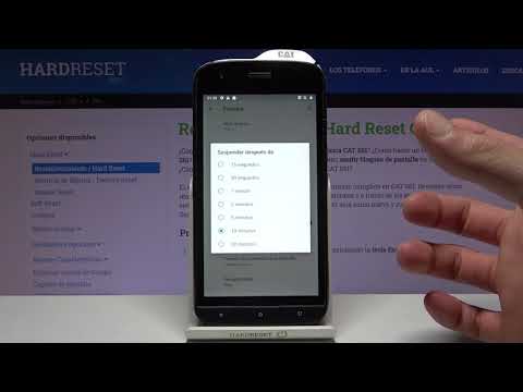 Cómo cambiar el tiempo de la pantalla en CAT S61 - bloqueo automático
