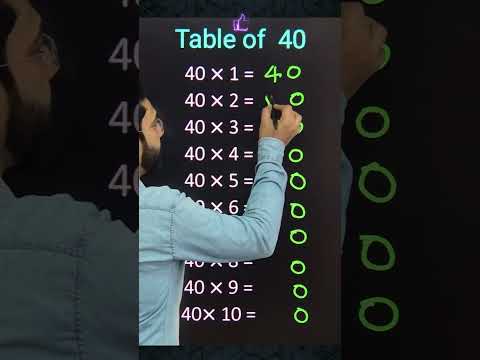 Table of 40 trick | #tricks #maths #shorts #short #table40 #katarsinghclasses #youtubeshorts #cbse
