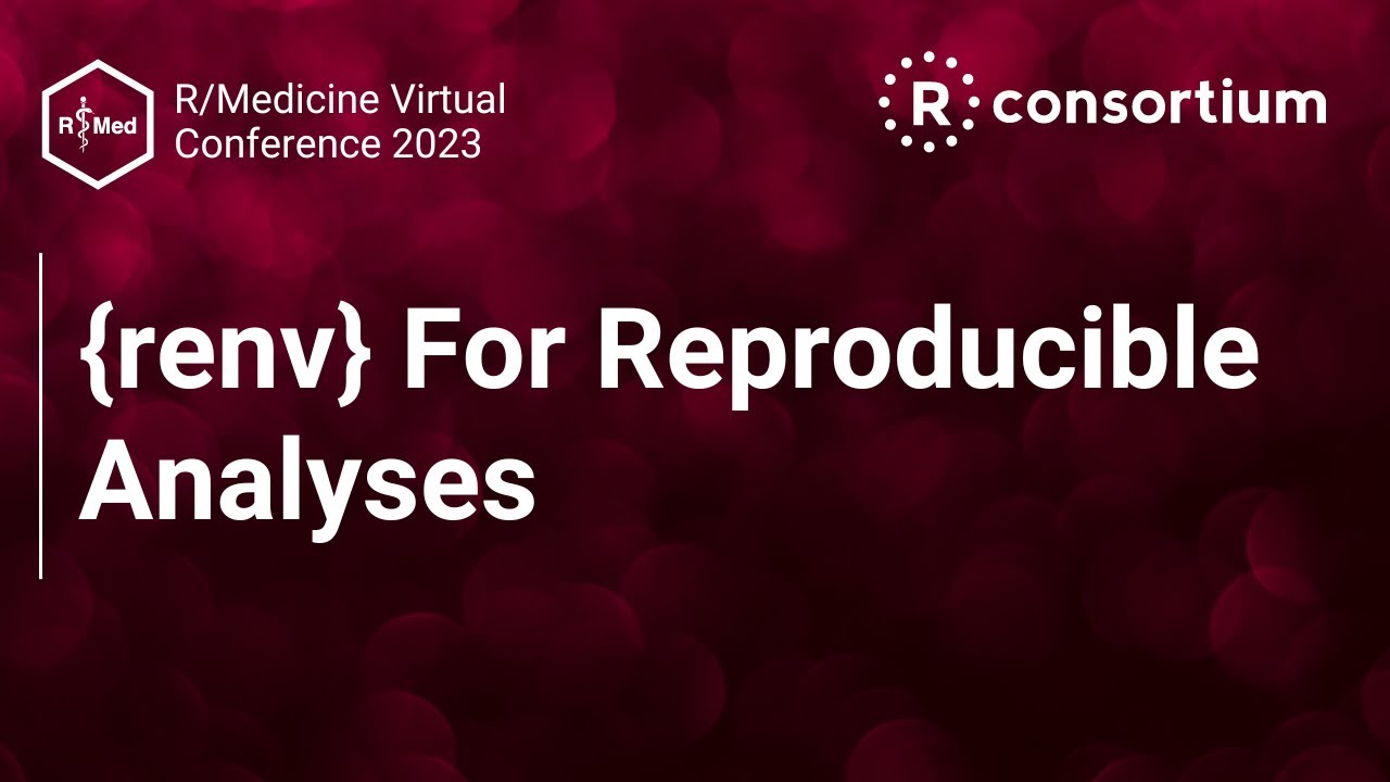 {renv} For Reproducible Analyses