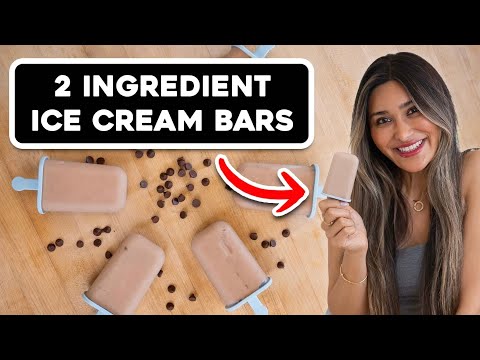 2 Ingredient Ice Cream Bars! Low Carb + Only 40 calories!
