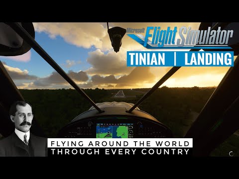 Aterrissando no Aeroporto Internacional de Tinian, Ilhas Marianas do Norte | Microsoft Flight Simulator 2020