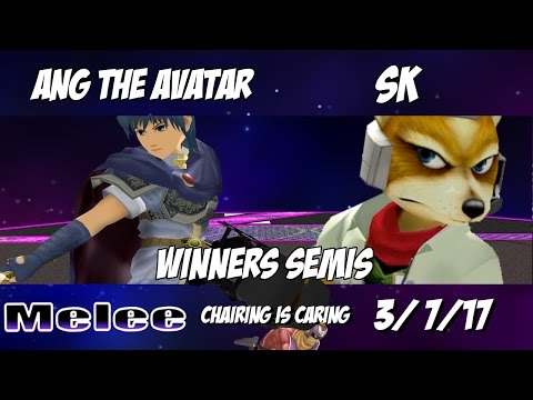 Chairing is Caring 3/7/17 - Ang The Avatar (Marth) vs. SK (Fox) - SSBM Winner's Semi Finals