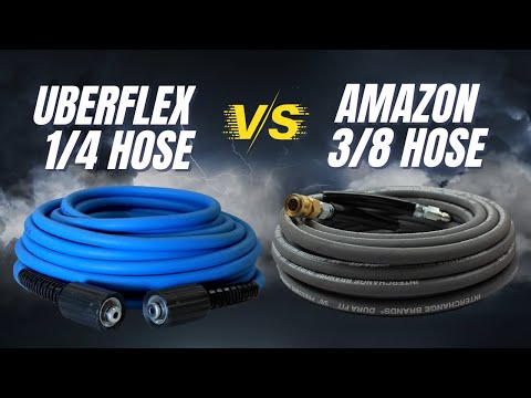 Uberflex 1/4 Hose vs 3/8 Amazon Gray Hose | Reviewing & Testing | Car Wash Tips