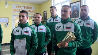 Футболистите на ПГДС в Хасково записаха имената си в историята на училището
