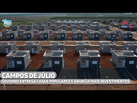 Governo de MT entrega casas populares e anuncia novos investimentos em Campos de Júlio