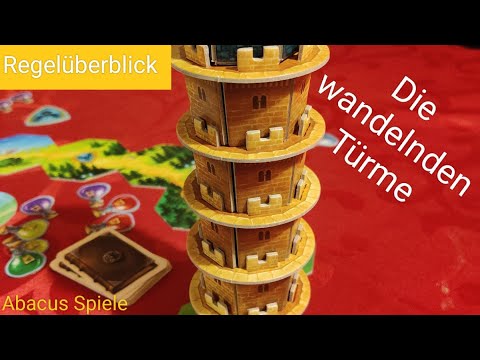 Die wandelnden Türme (Abacus Spiele 2022) - Regelüberblick - Familienspiel