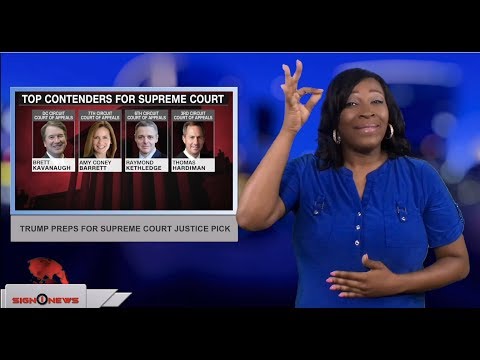 Trump preps for Supreme Court justice pick (ASL - 7.9.18)
