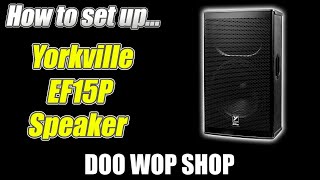 Video thumbnail for How to setup your Yorkville EF15p Powered Speaker by Doo Wop Shop