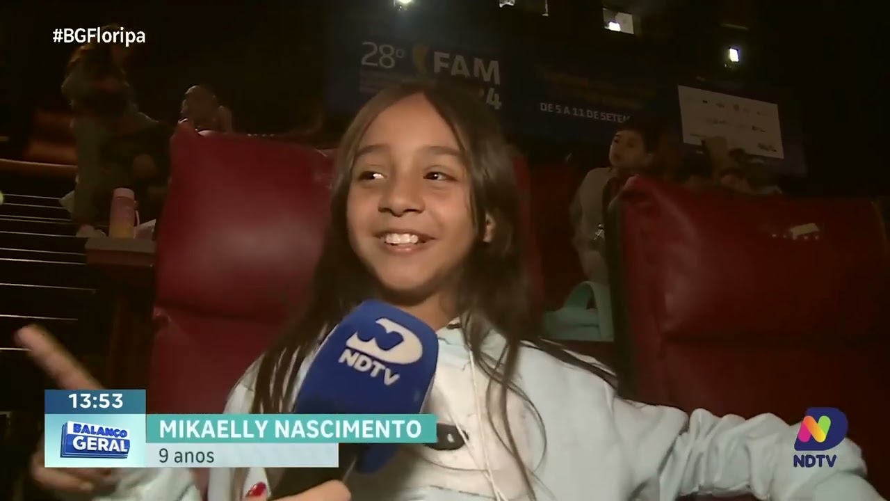 FAM 2024 - É NOTÍCIA Balanço Geral:mostra infantojuvenil leva 1300 alunos ao cinema em Florianópolis