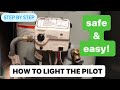 How to light pilot on water heater