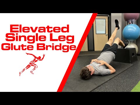 Foot Elevated Single-Leg Glute Bridge