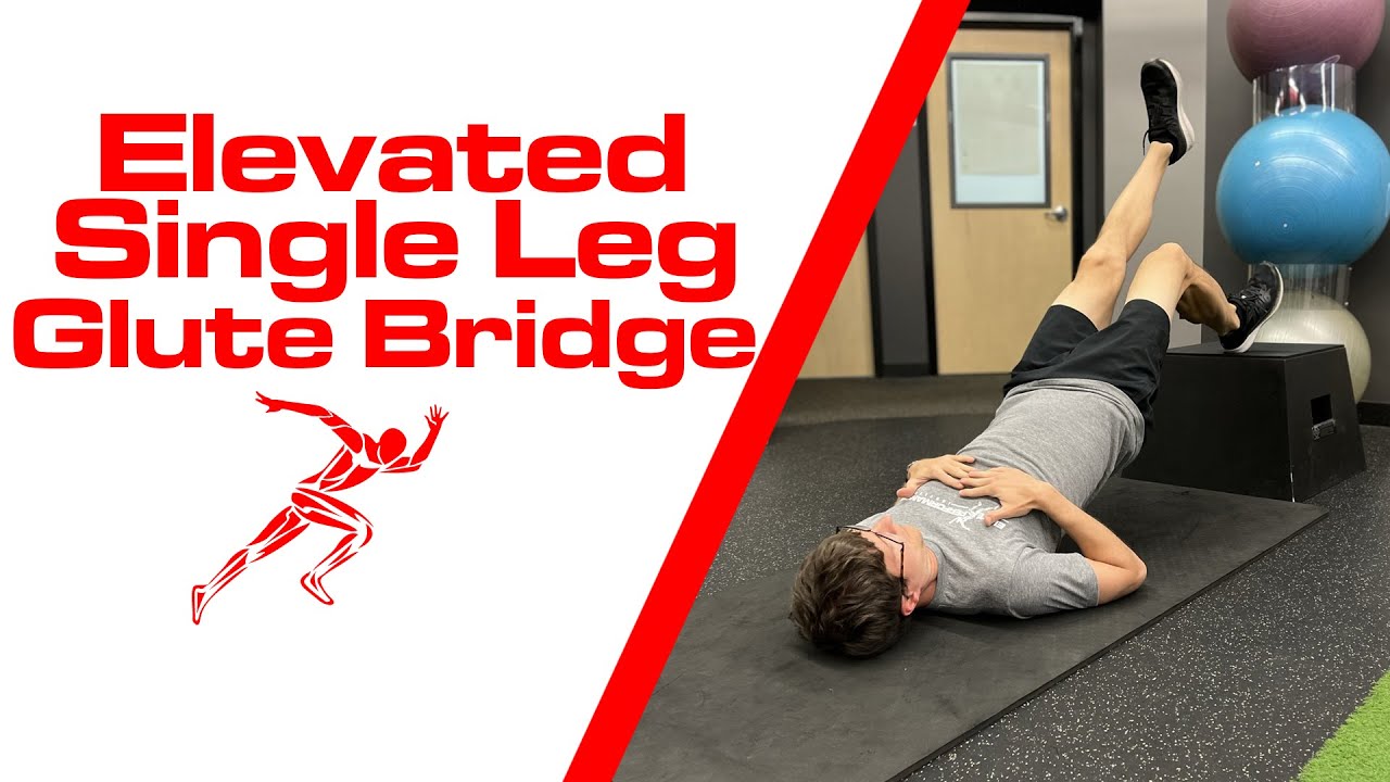 Foot Elevated Single-Leg Glute Bridge