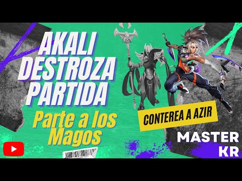 Akali Carry on MID - Akali Vs. Azir - Replays of the best akali in KR