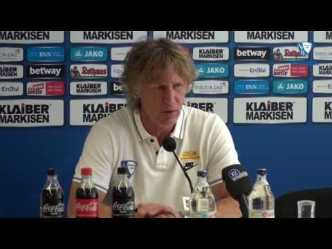 Die Pressekonferenz nach der Partie Karlsruher SC - VfL Bochum 1848