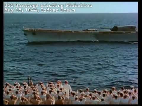 Sexy lines, Ahoy! Richelieu❤️Saratoga, May 1944 #Shorts #History