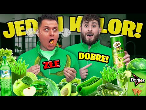 WE ONLY EAT GREEN FOOD FOR 24 HOURS!