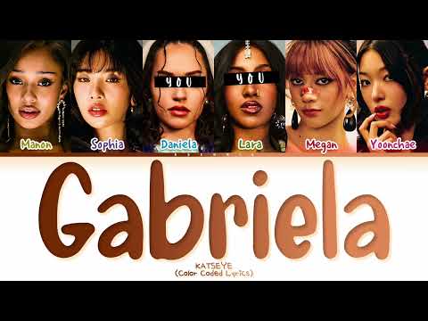 [KARAOKE] Katseye - 'Gabriela' but you are Daniela & Lara (Color Coded Lyrics)
