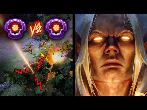 MASTER TIER BATTLE - INVOKER vs LESHRAC MID | Dota 2 Invoker