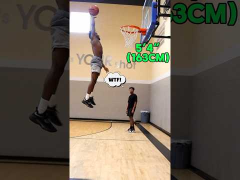 World’s SHORTEST DUNKER! 5’4 (163cm) #viral #subcribe #follow #dunk #basketball