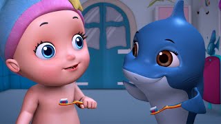 Baby Shark - Brushing Teeth | Baby Songs & Rhymes for Kids