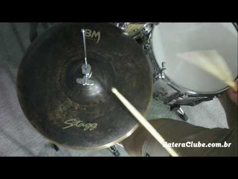 STAGG BM HR BLACK METAL ROCK TOP HI HAT 14" image 5