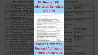 Download lagu Panjab University PU admission Schedule 2025-26| PU PG admission Schedule 2025| #PU, #PG,#admission mp3