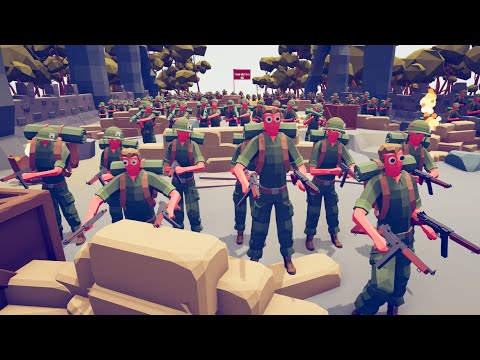 CAN 300x USA ARMY CAPTURE BRIDGE? - Totally Accurate Battle Simulator TABS
