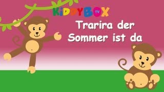 Trarira der Sommer der ist da - Kinderlieder zum Mitsingen - (KIDDYBOX.TV) Karaoke Lyric Songtext