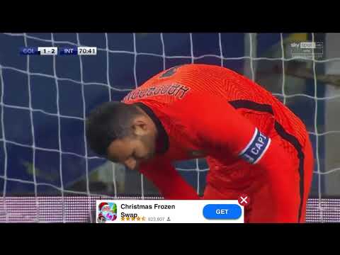 Parma 1-2 inter hernani scores at 72th minute