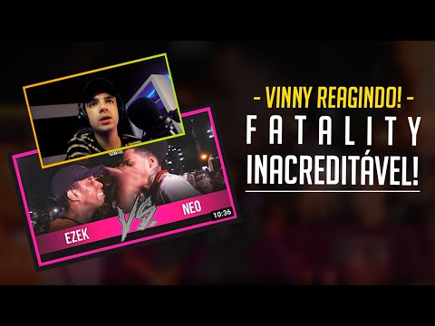 VINNY REAGINDO A NEO X EZEK - BATALHA DO COLISEU