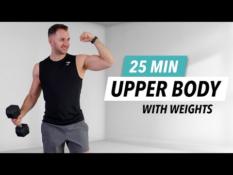25 MIN UPPER BODY DUMBBELL WORKOUT at Home [Build Muscle & Strength]