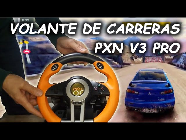 Vídeo relacionado con Homeponnew Volante de coche USB con compatibilidad multiplataforma y vibración para PS4, PC, Xbox, diseño ergonómico, fácil conexión USB para una experiencia de juego inmersiva (3 en 1)