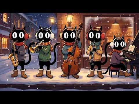 Black Cats Winter Street Jazz: Bright & Cozy BGM for a Productive Day