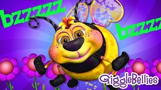 "Busy Bumble Bee" Kids Song | Children Learning Songs with The GiggleBellies