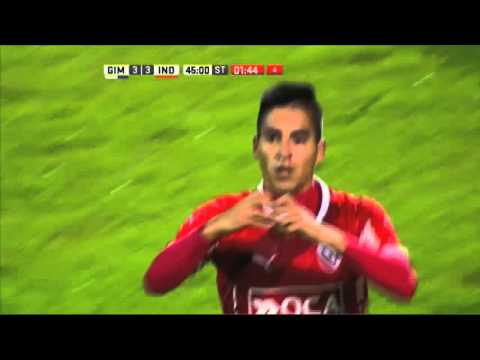 Gol de Fernández. Gimnasia 3 - Independiente 3. Fecha 14. Primera División 2016.