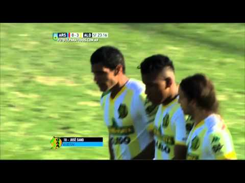 Gol de Sand. Arsenal 0 - Aldosivi 3. Fecha 7. Primera División 2015. FPT.