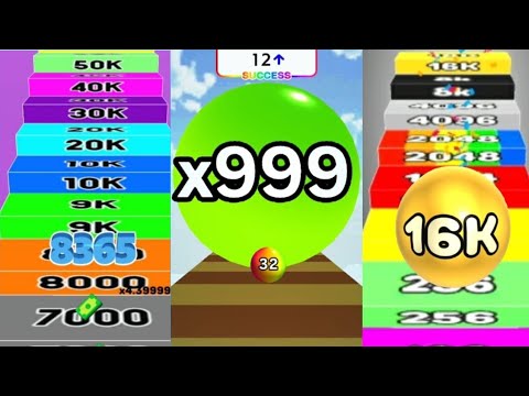 2048 | Number Ball 3D Merge Games vs Number Run Satisfying Games vs Calculate Ball gameplay 👌 #1