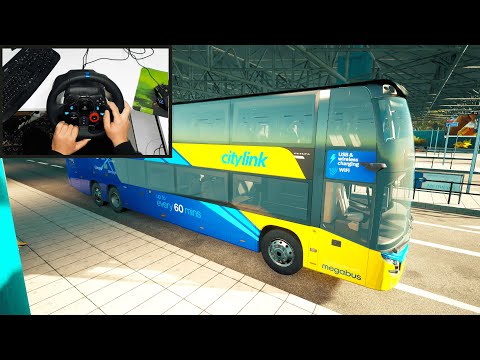 Brno to Ostrava - Fernbus Simulator | Logitech g29 gameplay