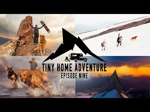Tiny Home Adventure S3:E9 - INSANE SUNSET SUMMER SKI OFF MOUNT HOOD and Ash Learns to Kiteboard!