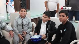 Küçük Müzisyenlere Başkan Özlü’den Destek Sözü