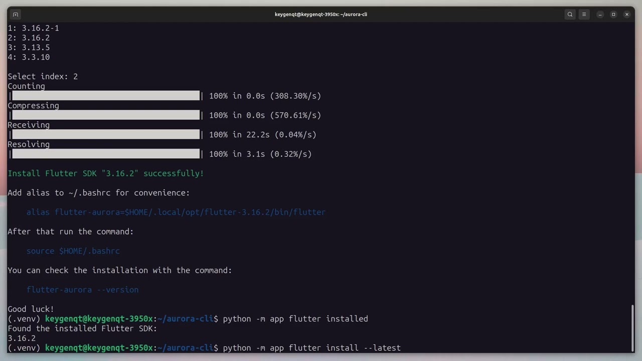 Aurora CLI 2.0 (python)
