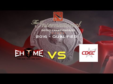 Ehome vs CDEC Gaming - The International 2016 Qualifiers
