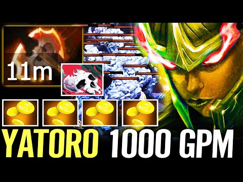 🔥 YATORO PA 1000 GPM — 11MIN Fury 100% LEGIT CARRY under High Pressure Fast Farm Dota 2 Pro