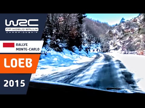 LOEB onboard Rallye Monte-Carlo 2015 Citroën DS3 WRC Stage 10 Lardier et Valença