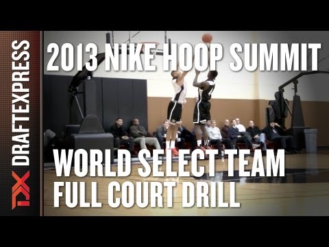 World Select Team - Full Court Drill - 2013 Nike Hoop Summit - Schröder, Exum, Towns, and more