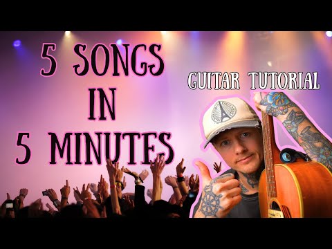 4 Easy Chords -  5 GREAT pub Songs!