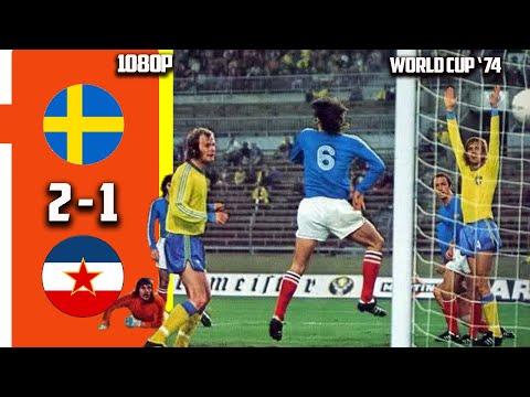 Sweden vs Yugoslavia 2 - 1 Second Round  World Cup 74