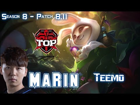 TOP MaRin TEEMO vs VLADIMIR Top - Patch 8.11 KR Ranked