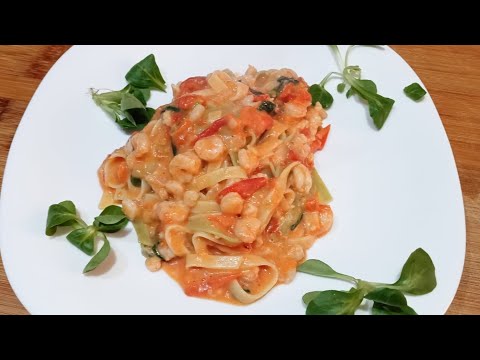 TAGLIATELLE CON GAMBERI